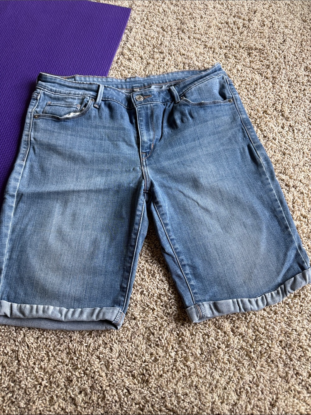 Women's Light Blue Denim Jean Shorts
